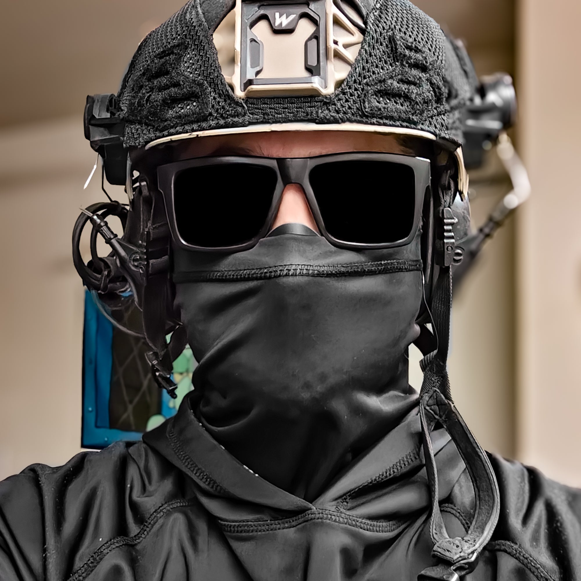 airsoft protection gear Face Protector Farbe:Black/Pink Glow/Orange Pop Zwiebeln und Knoblauch zusammen Compact Electric Bike